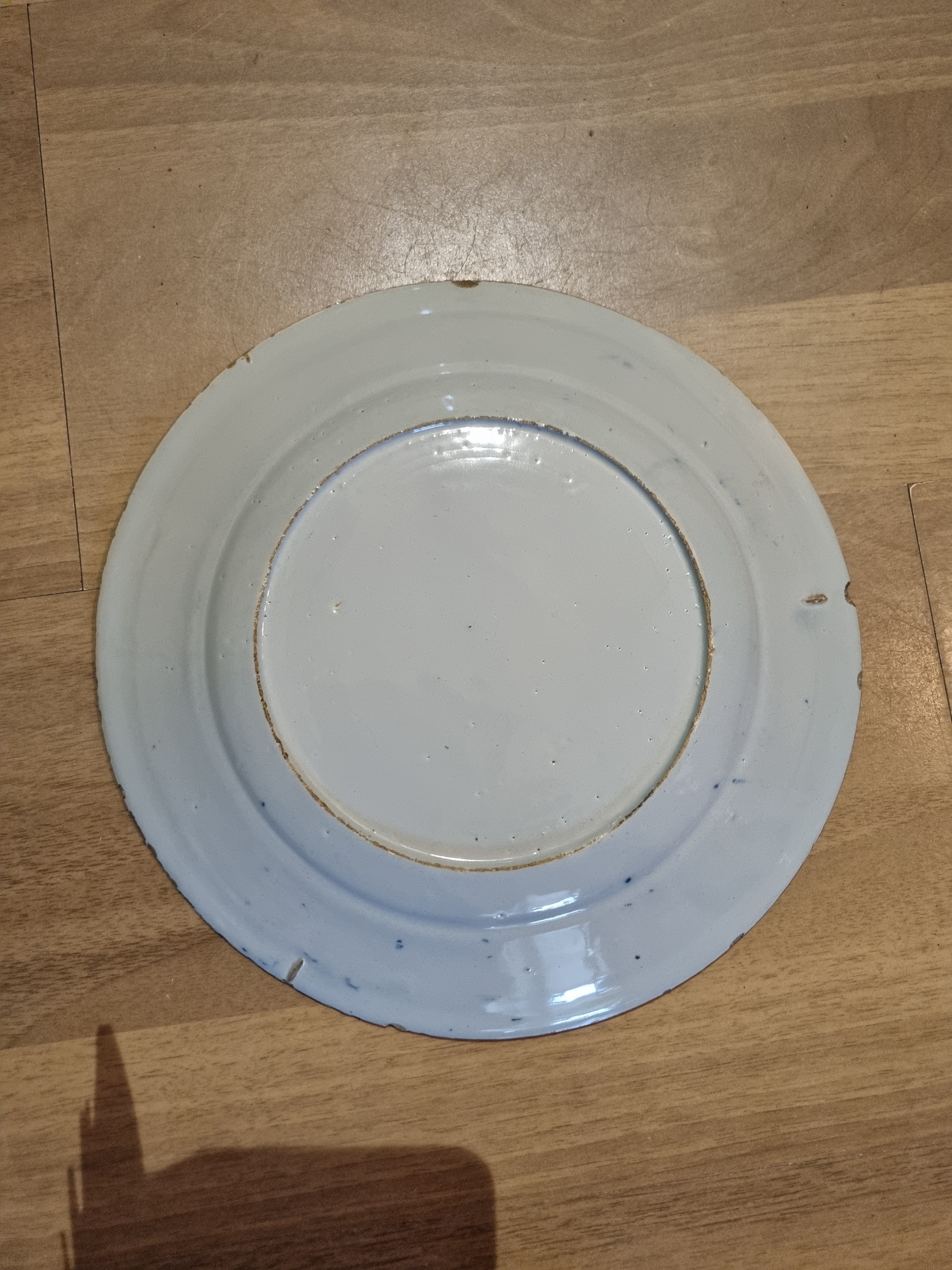 Onderkant van het bord