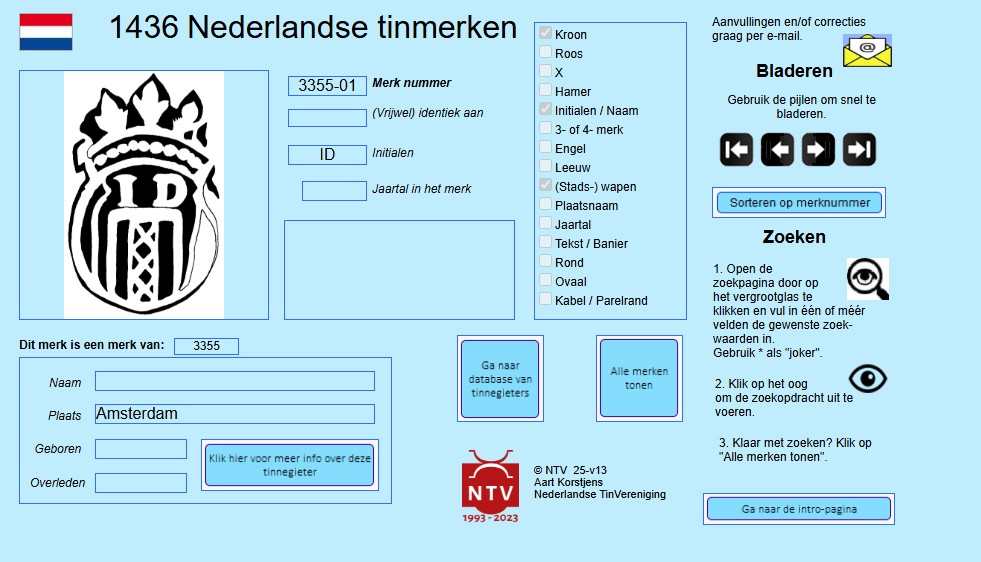 ID Tin Merk Amsterdam