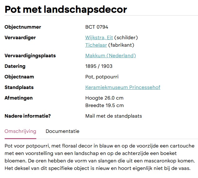potpourri rijksmuseum